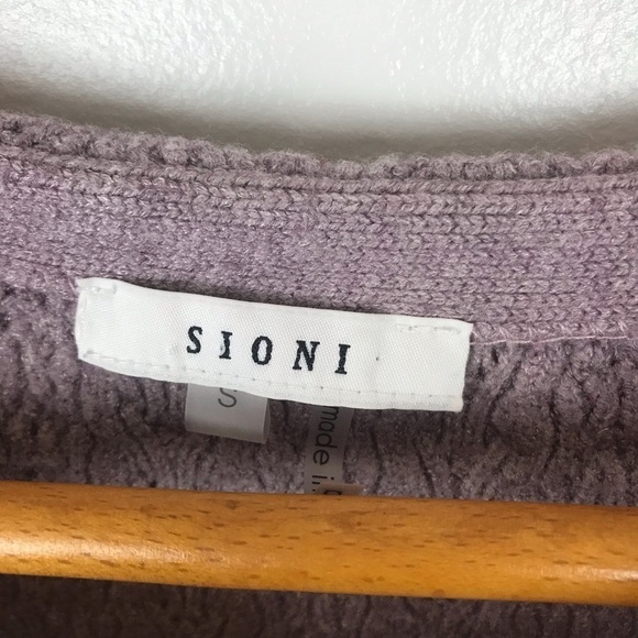 Sioni Long Sleeve Purple sweater Size S - Picture 3 of 7